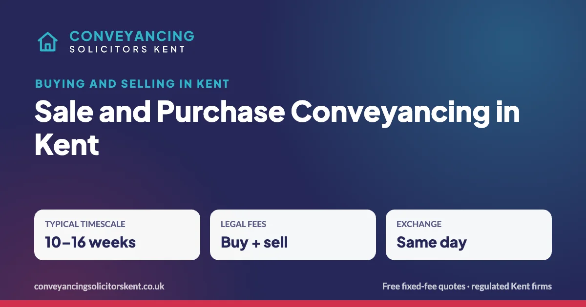 Sale and Purchase Conveyancing in Kent – key facts at a glance