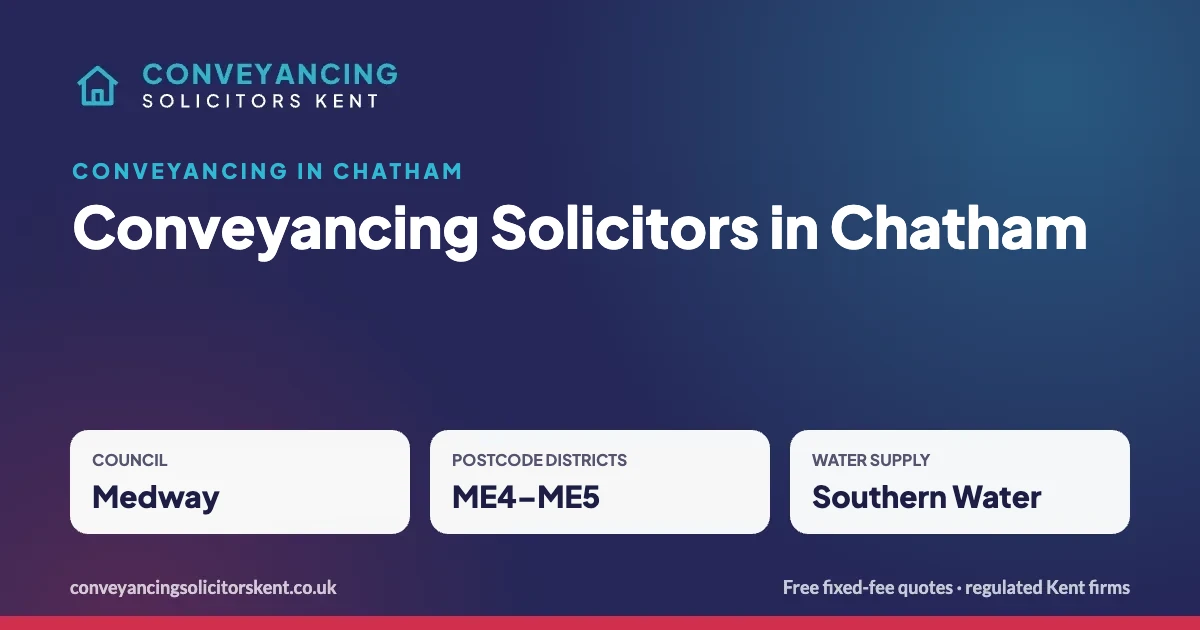 Conveyancing Solicitors in Chatham – key facts at a glance