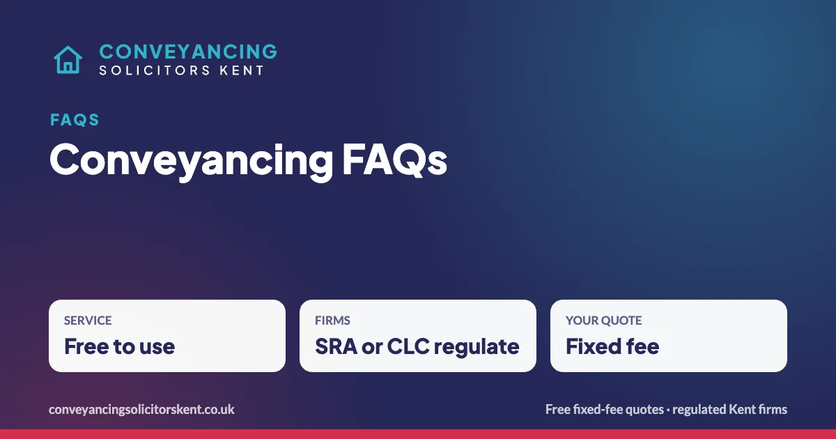 Conveyancing FAQs – key facts at a glance