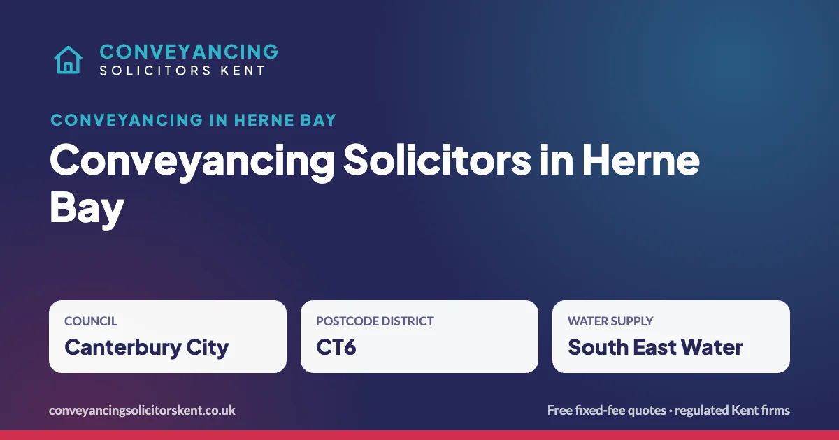 Conveyancing Solicitors in Herne Bay – key facts at a glance