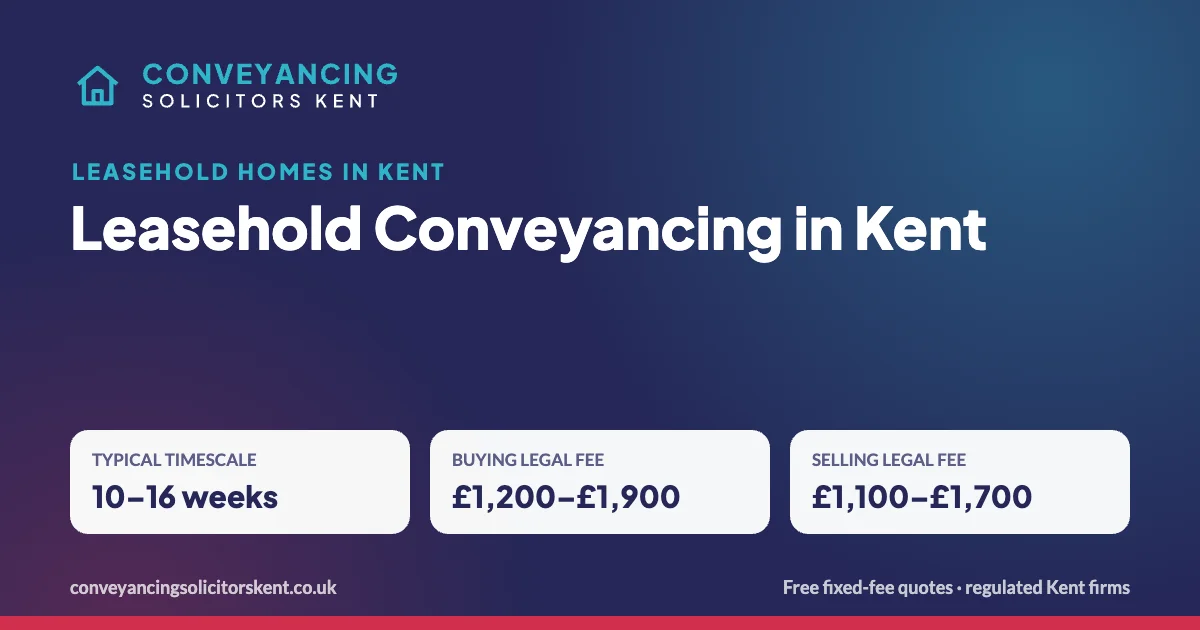 Leasehold Conveyancing in Kent – key facts at a glance