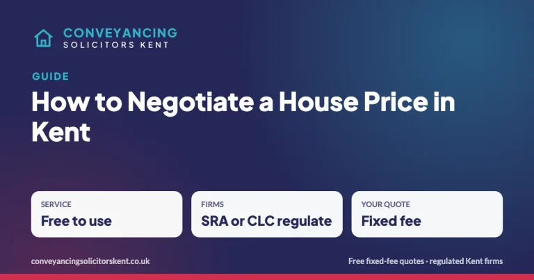 How to Negotiate a House Price in Kent – key facts at a glance