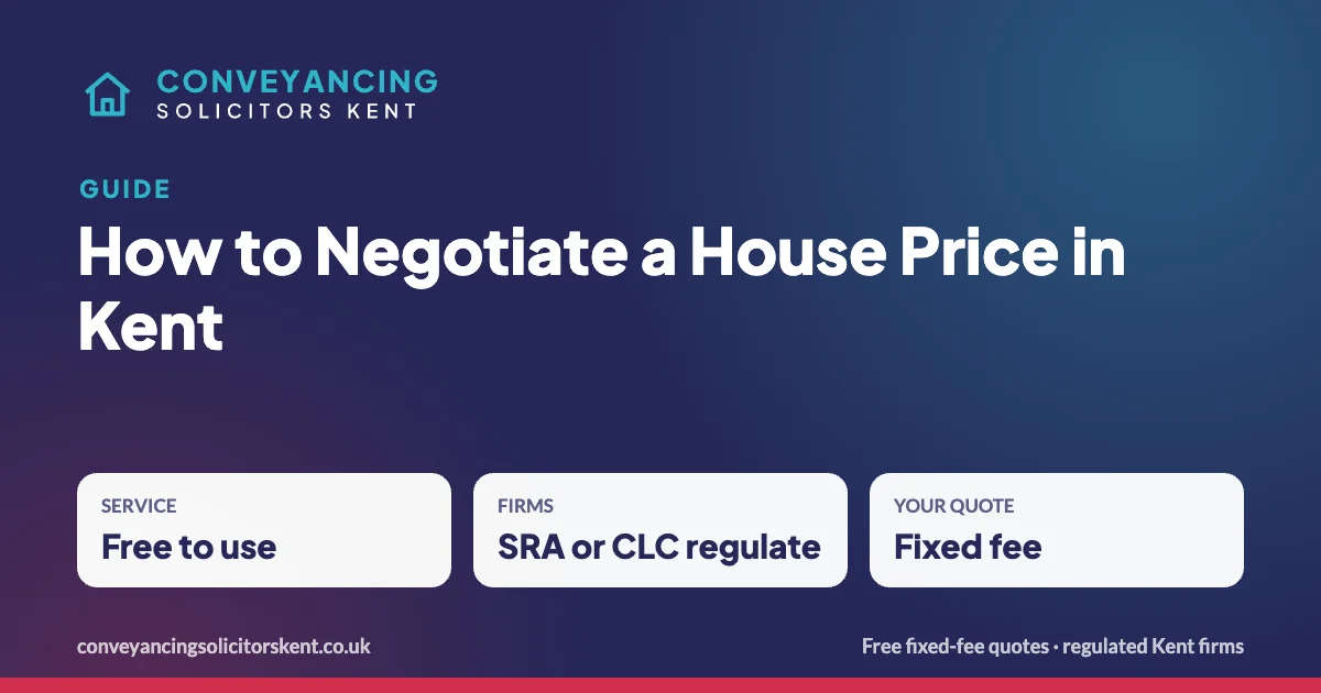 How to Negotiate a House Price in Kent – key facts at a glance