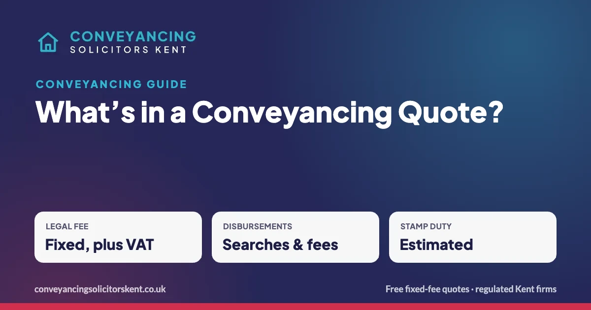 What’s included in a conveyancing quote – key facts